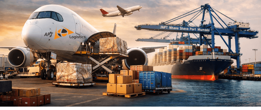 Integrated air and sea freight logistics — customs clearance, ocean containers, and air cargo